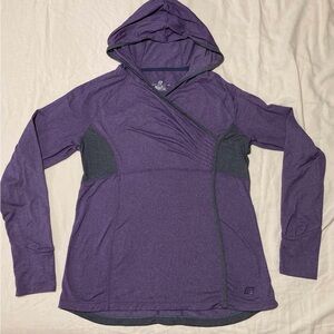 ROAD RUNNER SPORTS Long-Sleeve Ponytail Hood Pullover Running Top